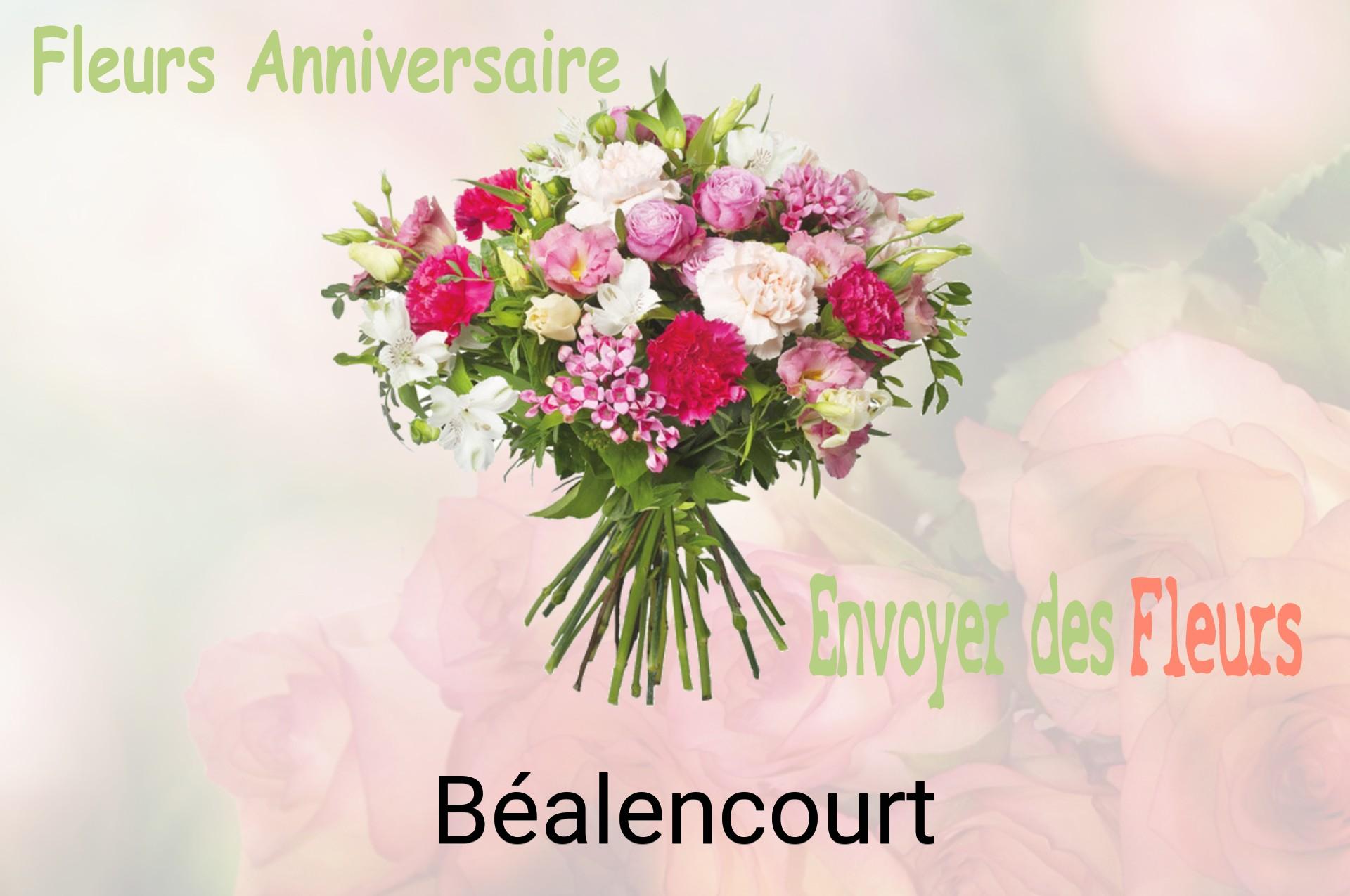 Bouquet de fleurs d’anniversaire livré à Béalencourt
